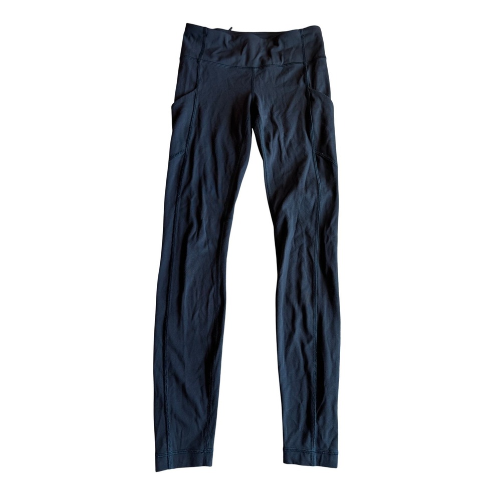 Lululemon Speed Up‎ Tight 28 Navy High Rise Running Leggings Womens Size 4